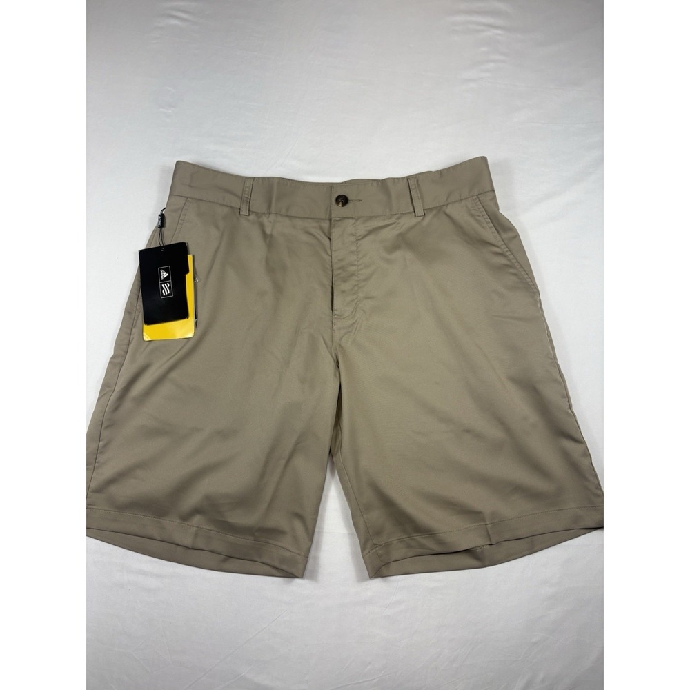 NWT Adidas Climalite Stretch Golf Shorts Khaki Performance. Men's Size 36